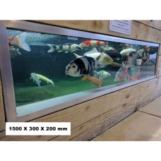 Koi Pond Viewing Window 1500 x 300 x 200mm - PREORDER