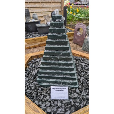 Real Slate Pyramid water feature