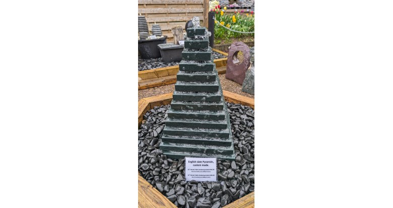 Real Slate Pyramid water feature