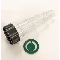 1.5" Thread Stepped CLEAR Hosetail