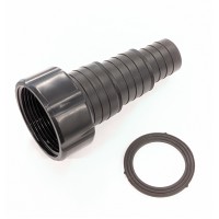 1.5" Thread Stepped Black Hosetail