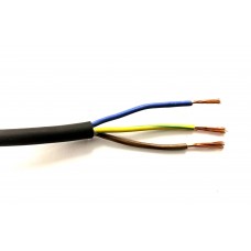 Waterproof Electric 3-core Rubber Cable .75mm