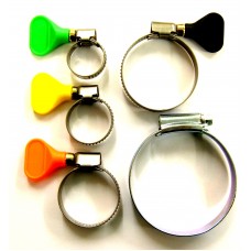 0.5" (16mm) Flat Hose Clip (Green)