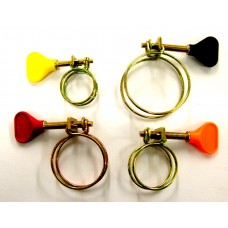 0.5" (16mm) Spiral Hose Clip (Green)