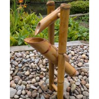 Twin-Tube Bamboo Water Feature